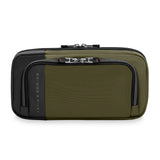 Briggs & Riley ZDX hanging toiletry kit with multiple compartments and durable nylon material, ideal for travel organization.