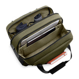 Briggs & Riley ZDX cabin tote bag with sleek black design, durable fabric, and sturdy handles for travel and everyday use.