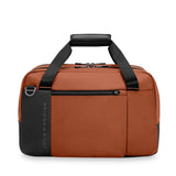 Briggs & Riley ZDX cabin tote bag with front zipper pocket and durable black fabric for travel and everyday use.