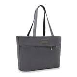 Briggs & Riley Baseline Traveler Tote in limited edition steel gray, stylish and functional tote bag with multiple compartments.