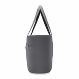 Briggs & Riley Baseline Traveler Tote in limited edition steel gray, showing the sleek tote bag with handles and spacious interior.