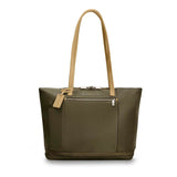 Briggs & Riley Rhapsody expandable tote bag with front pocket and sleek design, ideal for travel and daily use.