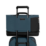 Briggs & Riley ZDX expandable overnighter tote bag showing durable fabric, handles, and sleek design for travel and daily use.