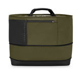 Briggs & Riley ZDX expandable overnighter tote bag showing durable fabric, handles, and spacious design for travel and carry.