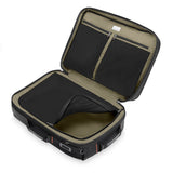 Interior view of Briggs & Riley ZDX large convertible travel backpack duffel showing compartments and organizational features.