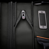 Briggs & Riley ZDX large convertible travel backpack duffel with expandable design and multiple compartments, shown in black.