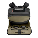 Briggs & Riley ZDX large convertible travel backpack duffel with front pocket, black fabric, and adjustable straps.