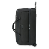 Briggs & Riley Baseline large two-wheel duffle bag with durable fabric and two wheels for easy travel.