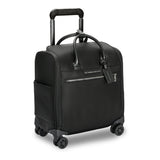 Black Briggs & Riley Rhapsody wheeled tote cabin bag with sturdy wheels and a sleek design, ideal for travel and carry-on use.