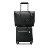 Black Briggs & Riley Rhapsody wheeled tote cabin bag with sturdy handle and wheels, designed for easy travel.