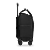 Black Briggs & Riley Rhapsody wheeled tote with sturdy handle and wheels, designed for convenient cabin travel.