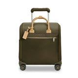 Black Briggs & Riley Rhapsody wheeled tote cabin bag with sturdy wheels, telescoping handle, and sleek design for travel.