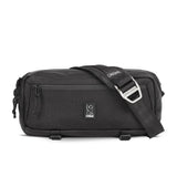 Chrome Mini Kadet Sling bag in sleek black with adjustable strap, designed for compact, stylish carrying.