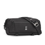 Chrome Mini Kadet Sling bag in black with adjustable strap and compact design, perfect for everyday carry.