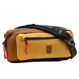 Chrome Mini Kadet Sling bag in chrome finish with adjustable strap and compact design, perfect for everyday carry.