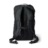 Black Cotopaxi Allpa 28L travel backpack with multiple compartments and padded straps, designed for durability and comfort.