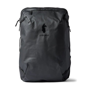 Cotopaxi Allpa 42L travel backpack showing adjustable shoulder straps, front pockets, and durable fabric for outdoor adventures.