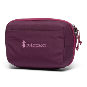 Cotopaxi Viaje Tech Organizer with multiple compartments for cables, chargers, and gadgets, in vibrant colors.