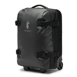 Black Cotopaxi Allpa 38L roller carry-on luggage with durable wheels and a sleek design, suitable for travel and outdoor adventures.
