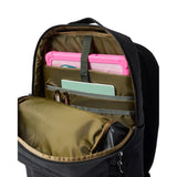 Cotopaxi Tasra 16L black backpack with adjustable straps, front zipper pocket, and durable fabric for everyday use.