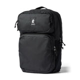 Black Cotopaxi Tasra 16L backpack with adjustable straps and multiple compartments, designed for everyday use and outdoor activities.