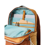 Cotopaxi Tasra 16L backpack featuring whiskey and honeycomb pattern, lightweight and durable for everyday use.