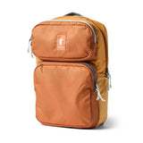 Cotopaxi Tasra 16L backpack in whiskey and honeycomb color, featuring durable fabric and adjustable straps.