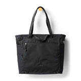 Cotopaxi Mente 22L tote bag in black with adjustable shoulder strap and spacious main compartment for daily use.