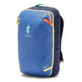 Cotopaxi Allpa Mini 20L travel pack with multiple compartments, adjustable straps, and durable fabric for outdoor adventures.