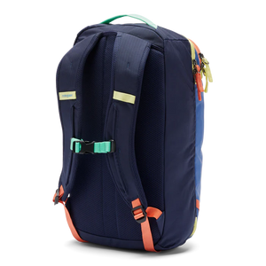 Cotopaxi Allpa Mini 20L travel pack with adjustable straps, front zipper pocket, and durable fabric for compact travel storage.