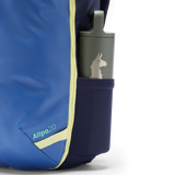 Cotopaxi Allpa Mini 20L travel pack with adjustable straps, front pocket, and durable fabric for compact travel organization.