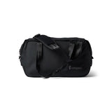 Black Cotopaxi Viaje 35L travel duffel bag with sturdy handles and zipper closure, designed for versatile travel needs.