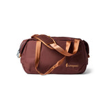 Cotopaxi Viaje 35L travel duffel bag in sepia color, featuring sturdy handles and spacious main compartment for travel essentials.