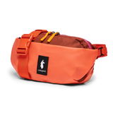 Cotopaxi Coso 2L Hip Pack waist pack in canyon rust with adjustable strap and zippered pocket for everyday carrying.