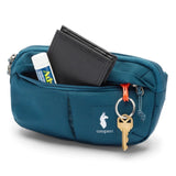Cotopaxi Todo 2L Hip Pack waist pack in Abyss color, compact design with adjustable strap and multiple compartments for daily essentials