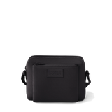 Dagne Dover Micah neoprene crossbody bag in black with adjustable strap and sleek design for everyday use