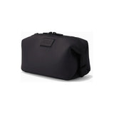 Large Dagne Dover Hunter Toiletry Bag in black with multiple compartments and a sleek, durable design for travel organization.