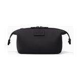 Large Dagne Dover Hunter Toiletry Bag in black with multiple compartments and a sleek, water-resistant design.