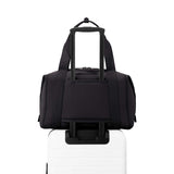 Large Dagne Dover Landon Carryall bag in black with multiple compartments and sturdy handles, designed for versatile everyday use.