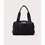 Medium Dagne Dover Landon Carryall bag with spacious interior and sleek design, shown in natural light with top handles and zipper closure.