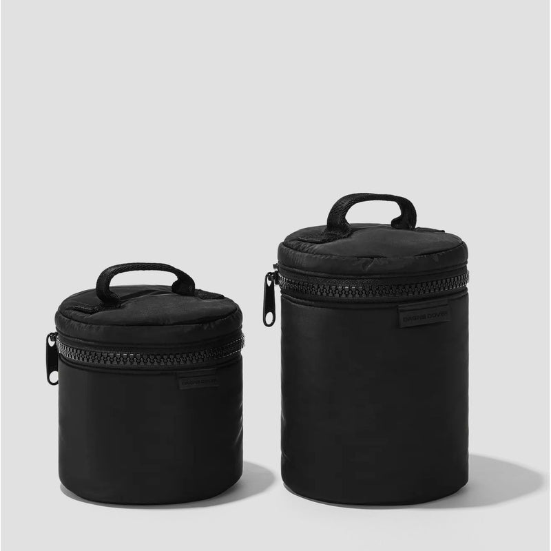 Dagne Dover Mila toiletry organizer with multiple compartments and zipper closures, ideal for travel and toiletries storage.