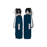 Fuschia pink Davek The Commuter Umbrella open, showcasing its compact design and sturdy frame for travel use.