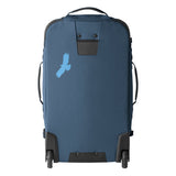 Blue Eagle Creek Gear Warrior XE 2-wheel 27-inch luggage with sturdy handle and spinner wheels, designed for travel durability.