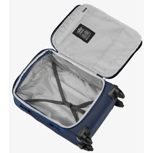 Black Eagle Creek Expanse 4-wheel 22-inch carry-on luggage with sturdy design and smooth rolling wheels for travel convenience.