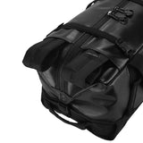 Eagle Creek Migrate Duffel 60L in black, showing a spacious, durable travel bag with handles and zippered compartments