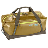 Eagle Creek Migrate Duffel 60L in black, showing its spacious main compartment and durable fabric, ready for travel.