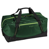 Eagle Creek Migrate Duffel 90L in black, showing durable fabric and spacious design with handles and zipper closure.