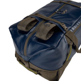 Eagle Creek Migrate Duffel 90L in black with sturdy handles and a spacious main compartment for travel and outdoor adventures.