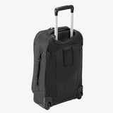 Eagle Creek Expanse 2-Wheel 21.25-inch black convertible international carry-on luggage with multiple compartments and sturdy wheels.