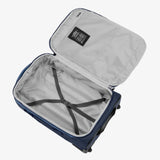 Midnight black Eagle Creek Expanse 2-Wheel 21.25" convertible carry-on luggage with expandable design and durable wheels.